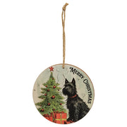 Christmas Wishes Vintage Dog Ornament  (3 Count Assortment)