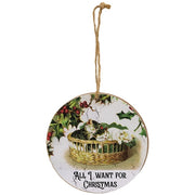 Merry Christmas to All Cat Ornament  (3 Count Assortment)