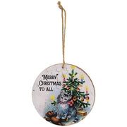 Merry Christmas to All Cat Ornament  (3 Count Assortment)