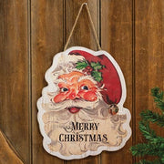 Vintage "Merry Christmas" Santa Sign