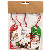 Vintage Santa Gift Tags (Set of 6)
