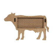 Folding Chicken Wire & Wood Cow Shelf