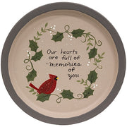 Hearts Full of Memories Cardinal Plate  (2 Count Assortment)