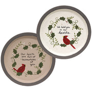 Hearts Full of Memories Cardinal Plate  (2 Count Assortment)