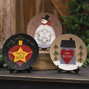 Winter Charm Plate  (3 Count Assortment)