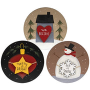 Winter Charm Plate  (3 Count Assortment)