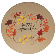 Blessed Grandma Fall Leaves Plate  (3 Count Assortment)