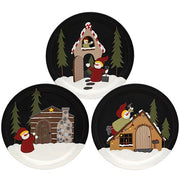 Snowman & House Plate  (3 Count Assortment)