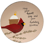 Mistletoe Memories Cardinal Plate  (2 Count Assortment)