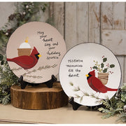 Mistletoe Memories Cardinal Plate  (2 Count Assortment)