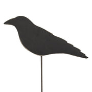 Wooden Crow Planter Stake Topper - 4"