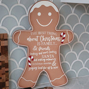 Best Thing About Christmas Hanging Gingerbread Sign