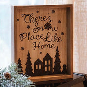 Snow Place Like Home Shadowbox Sign