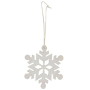 Sparkle Snowflake Ornament - 3.5"  (4 Count Assortment)