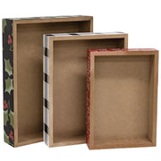 Nesting Christmas Gift Box Risers (Set of 3)