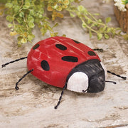 Carved Wooden Ladybug with Wire Legs