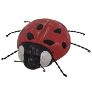 Carved Wooden Ladybug with Wire Legs