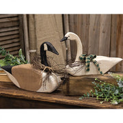 Distressed Primitive Wooden Canada Goose