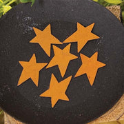 Rusty Tin Stars - 1" (6 Pack)