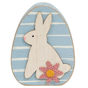 Distressed Wood Happy Easter Bunny Chunky Sitters (Set of 3)