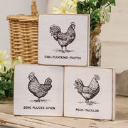 Peck-Tackular 4" Square Block  (3 Count Assortment)