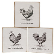 Peck-Tackular 4" Square Block  (3 Count Assortment)