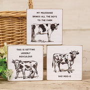 Udderly Ridiculous Square Block  (3 Count Assortment)