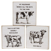 Udderly Ridiculous Square Block  (3 Count Assortment)