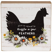 Someone Left the Barn Door Open Farm Animal Silhouette Box Sign  (3 Count Assortment)