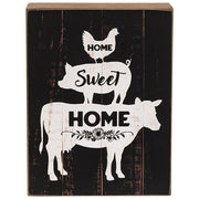 Home Sweet Home Farm Animal Stack Box Sign