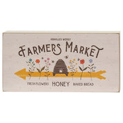 Farmers Market Rectangle Box Sign  (2 Count Assortment)