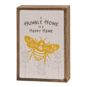 A Humble Home Is A Happy Home Mini Box Sign