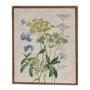 Forget-Me-Nots & Dill Botanical Box Sign