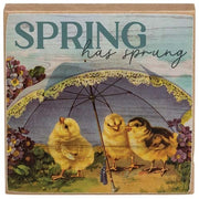 Vintage Chicks Square Block  (3 Count Assortment)