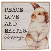 Bunny Love Square Block  (3 Count Assortment)