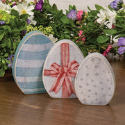 Wooden Easter Gift Egg Sitters (Set of 3)