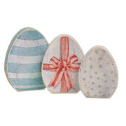 Wooden Easter Gift Egg Sitters (Set of 3)