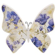 Wooden Vintage Floral Butterfly Sitter  (3 Count Assortment)