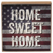 Long May It Wave Square Block Sign  (3 Count Assortment)