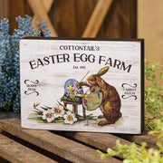 Cottontail's Easter Egg Farm Box Sign