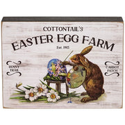 Cottontail's Easter Egg Farm Box Sign