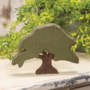 Carved Wood Chestnut Tree Sitter