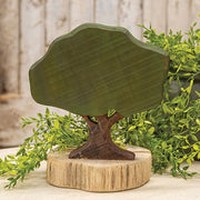 Carved Wood Oak Tree Sitter