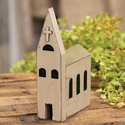 Primitive Wooden Block Church