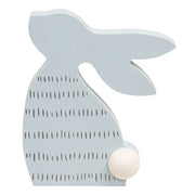 Wooden Deco Pattern Bunny Sitters (Set of 3)