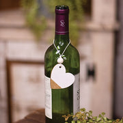 Gold & Cream Wooden Heart Tags (Set of 12)