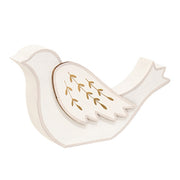 Gold Leaf Wooden Dove Sitters (Set of 2)