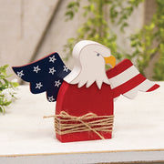 Wooden Americana Eagle Sitter