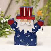 Wooden Uncle Sam Gnome Sitter