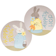 Hippity Hop Spring Bunny Plate  (2 Count Assortment)